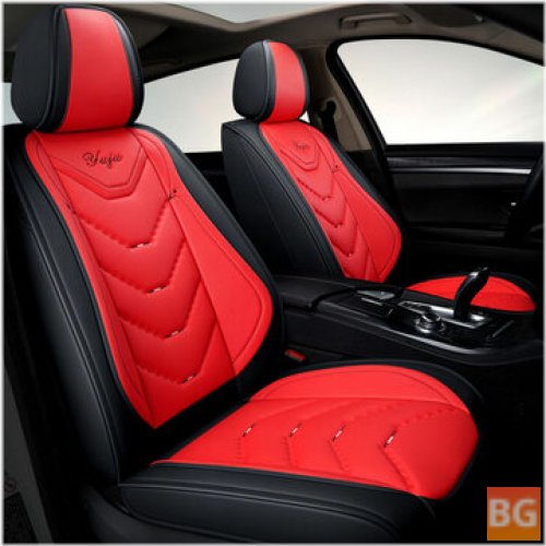 Black PU Leather Car Auto Front Seat Cushion Pad Cover Protector