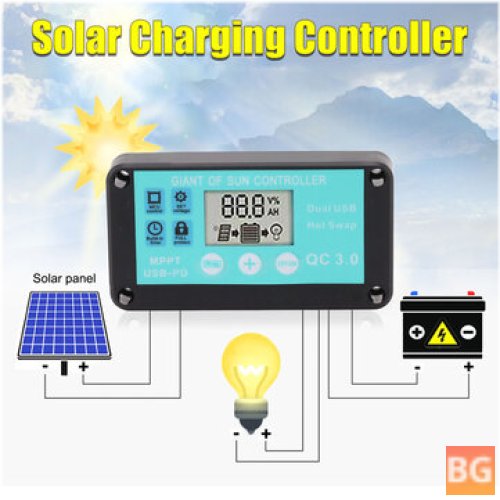 MPPT Solar Charge Controller with LCD Screen and Multiple Protection
