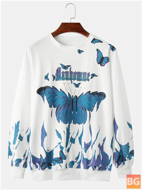 Printed Butterfly T-Shirt for Men
