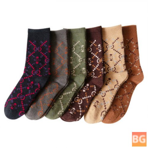 Terry Thickened Winter Socks for Women - Dotted Yarn - Japanese Korean Style Warm Socks