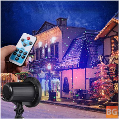 Remote Control Outdoor R&G LED Projector - Waterproof and AC 100-240V