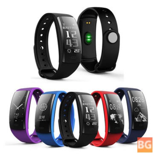 Bakeey QS90 0.96inch OLED Heart Rate Blood Pressure Monitor Pedometer Message Show Watch