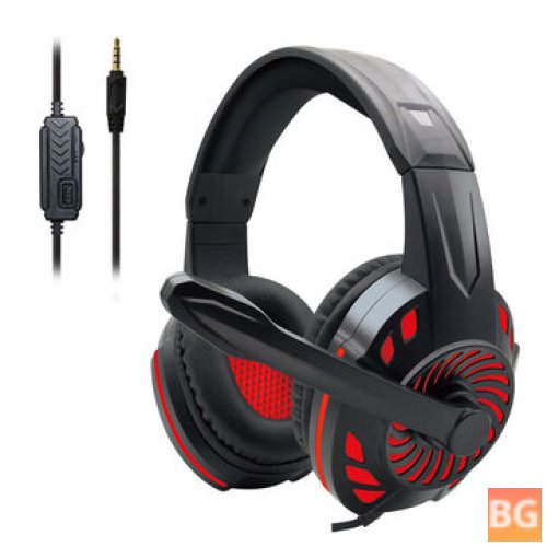 KOMC S60 Wired Gaming Headphones - 40mm Dynamic Noise Reduction Headset with Mic