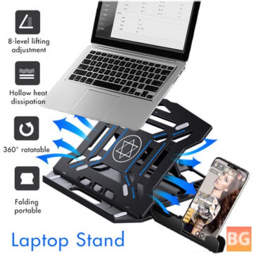 360° Rotatable Stand for Apple MacBook - Height Adjustment