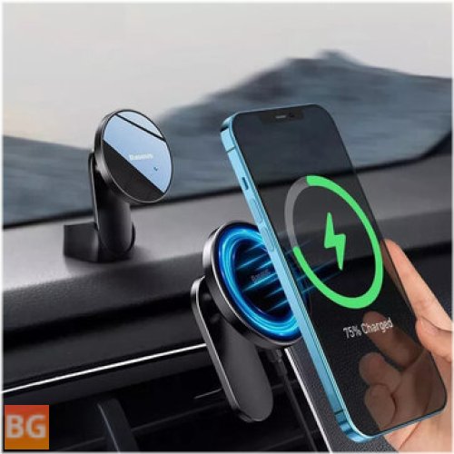 Baseus Magnetic Car Wireless Charger for iPhone 12 with Air Outlet Phone Holder