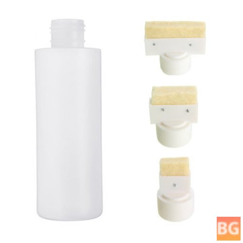 120ml Glue Bottle - PE - Flat Shoulder - Plastic Cover