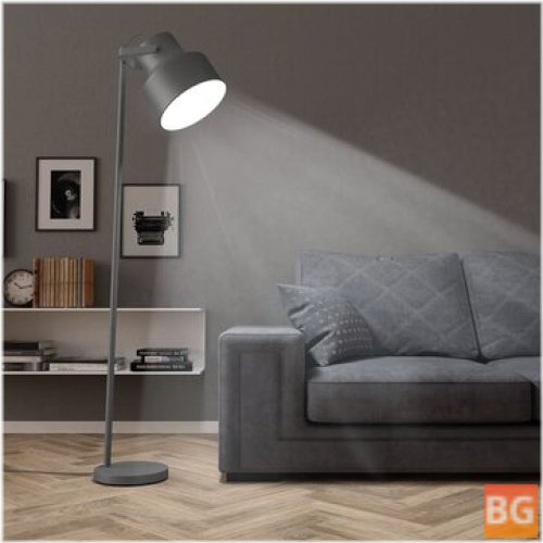 Metal Gray Floor Lamp
