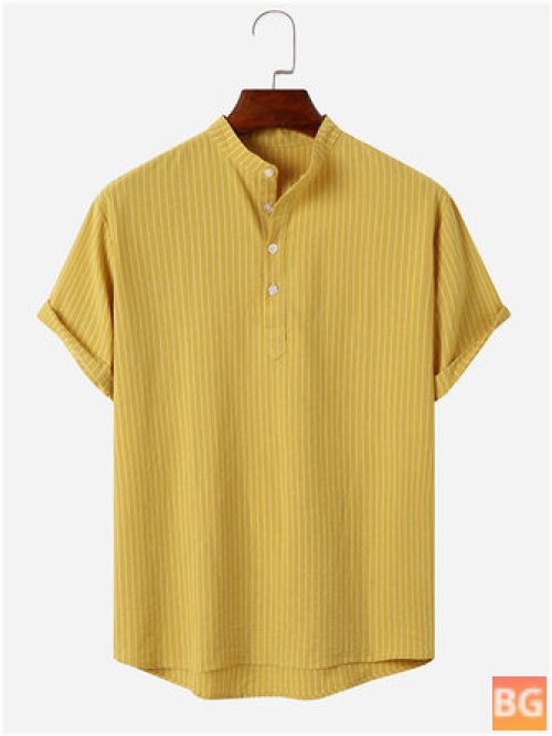 Pinstripe Henley Shirt