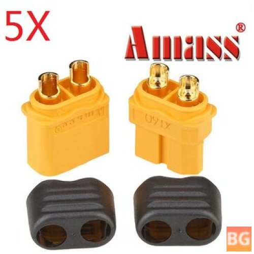XT60+ Connector Set with Sheath Housing (5 Pairs)