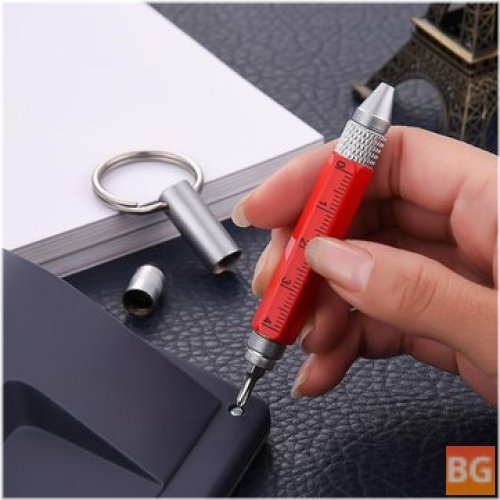 Retro 6-in-1 Tool Pen with Touch Screen Stylus