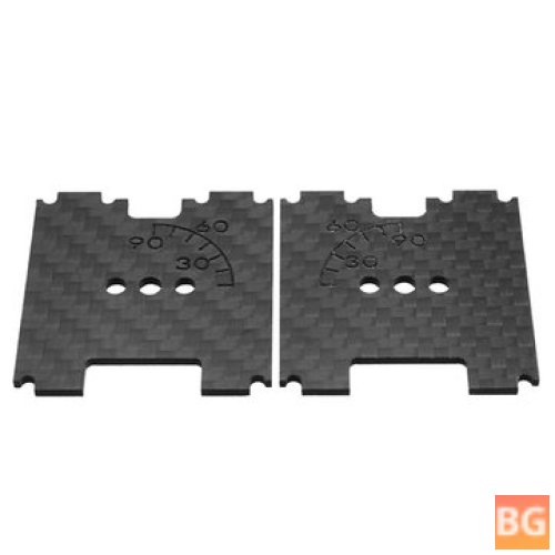 2 PCS Eachine Wizard X220S FPV Racer RC Drone Camera Angle Scale Front Side Plate - Carbon Fiber