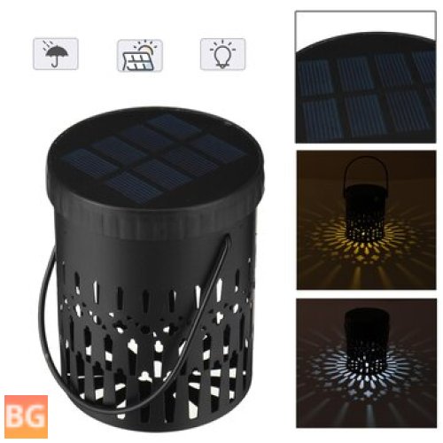 Hanging Lantern with Solar Panel and LED Light