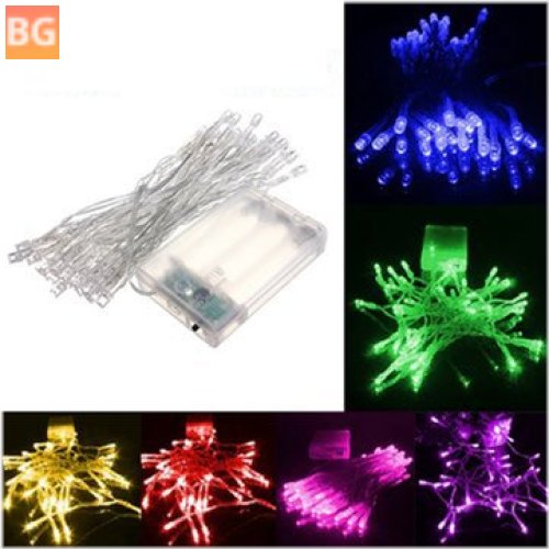 4M 40 LED Battery Powered String Fairy Lights Christmas Decorations Clearance Christmas Lights