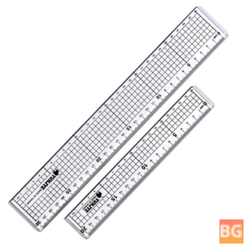 2 in 1 Ruler and Cutting Board - 20CM and 30CM