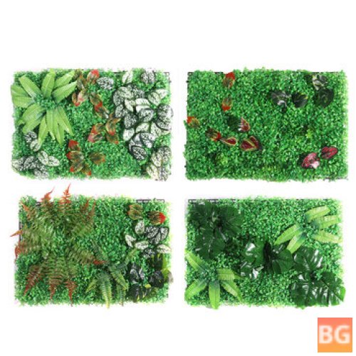 Artificial Plant Topiary Hedges Panel - Plastic Faux Shrubs