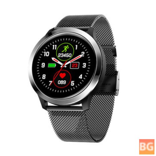 Waterproof Wristwatch with ECG and PPG Monitor - E70