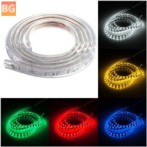 220V Waterproof LED Light Strip with RGB Color Options