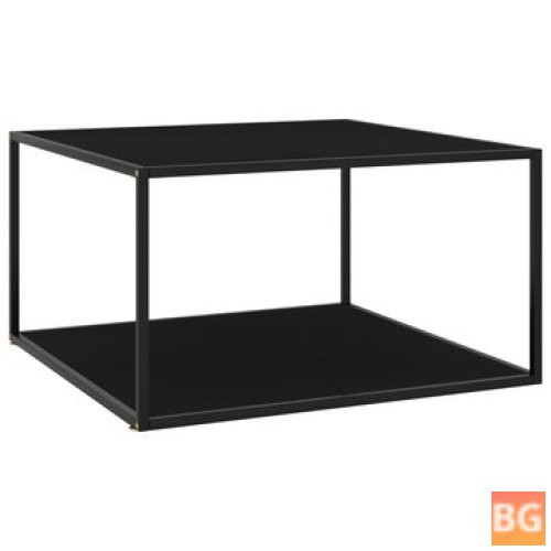 Table with Glass Top and Black Top