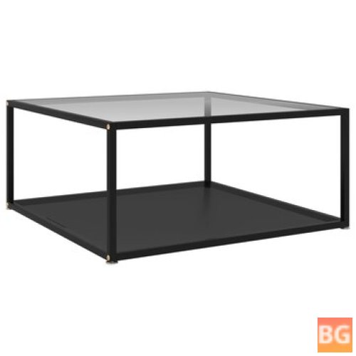 Black and Transparent Table with 31.5