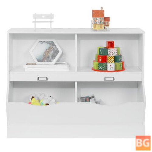 Wooden 4 Cube Storage Organizer - Kids' Bedroom