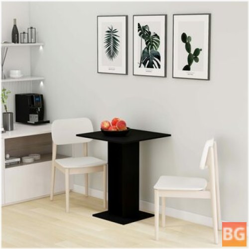 Table with Black Frame and Legs - 23.6
