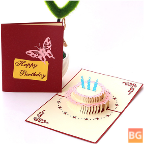 Vintage Greeting Cards - Cake Shape