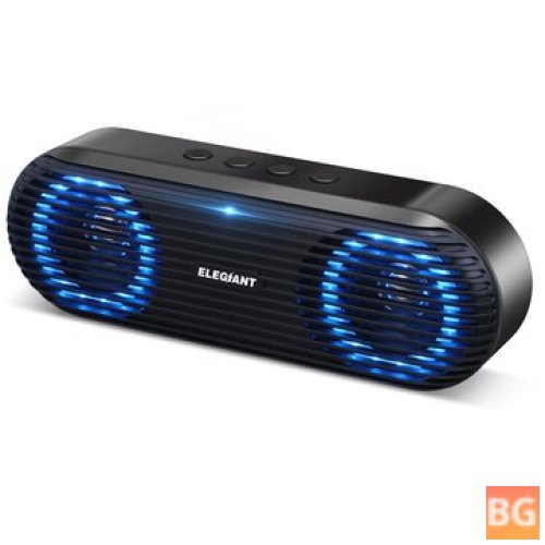ELEGIANT Portable Bluetooth Speaker with LED Light and 10W Output