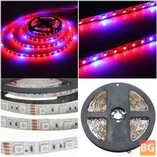 HydroGrow LED Strip - Non-waterproof, 3:1 Red/Blue Ratio, 12V DC