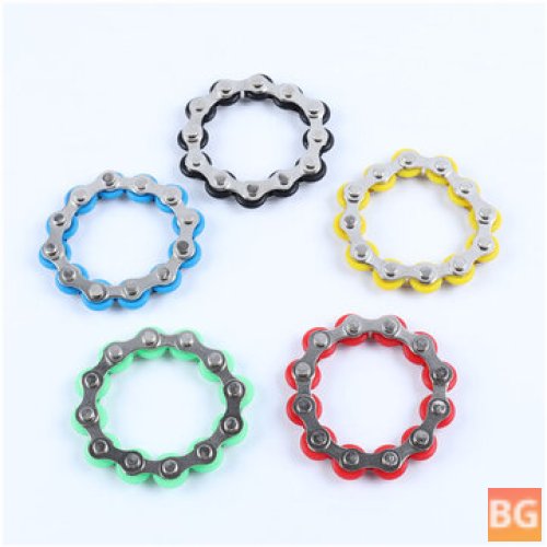 12-Section Stainless Steel Chain Fidget Toy for Kids and Adults