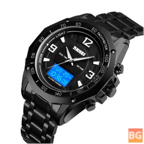 Sapphire EL Watch with 3ATM Digital Display - Men's Watch