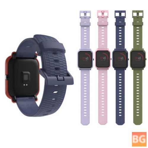 Amazfit Bip Pace Youth Smart Watch - 20mm Silicone Wrist Strap Replacement Band