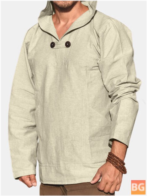 Hooded Overhead sweatshirt for men