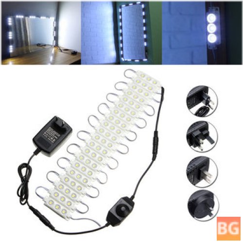 Waterproof LED Strip Light Kit with Adapter