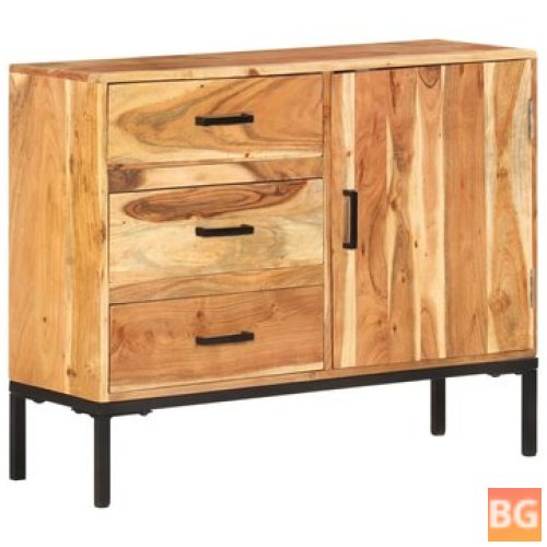 Wood Sideboard with Doors and Drawers