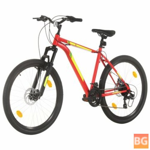Mountain Bike - 21 Gears, 27.5 Inches Wheels, 42 cm Frame, Red