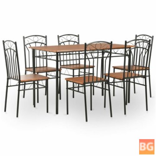Dining Set with MDF and Steel
