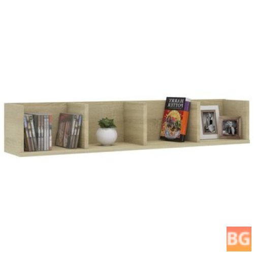 Sonoma Oak CD Shelf with 39.4