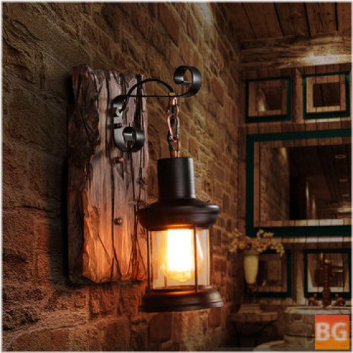 Sconce with Metal Frame - E27