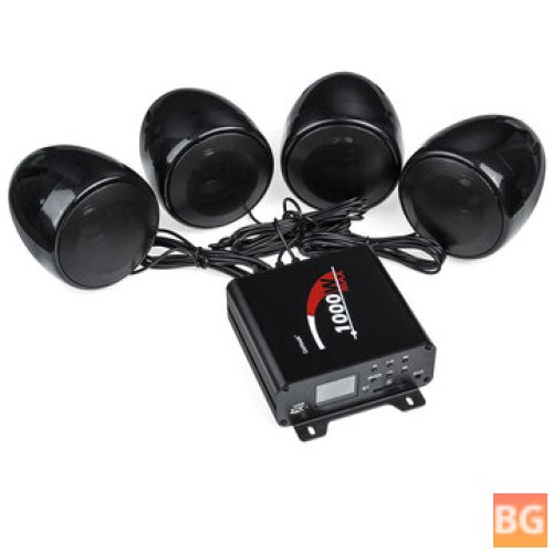 Bluetooth 4 Speakers for Motorcycle - Audio Stereo System