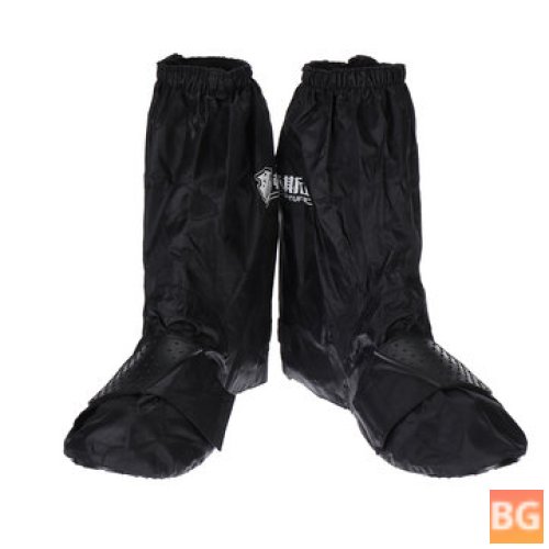 Waterproof Boot Covers - Rain Protector - Unisex Oxford Cloth - Black
