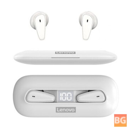 Lenovo XT95 Bluetooth 5.0 Earbuds with Touch Control Digital Display, Hi-Fi Bass 28 Hours Playtime