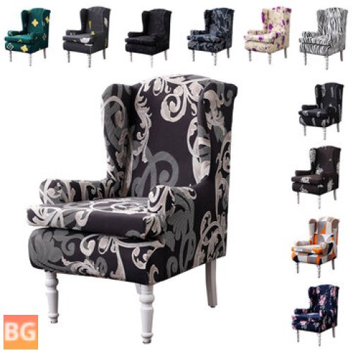 Elastic Wingback Chair Cover for Sofa - Protector for Arms and Legs