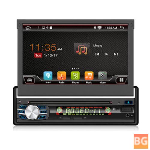YUEHOO 7 Inch 1.5-Inch Car DVD Player - Touch Screen Stereo Radio - 8 Core - 1+32G/2+32G WIFI - 4G GPS FM AM - RDS