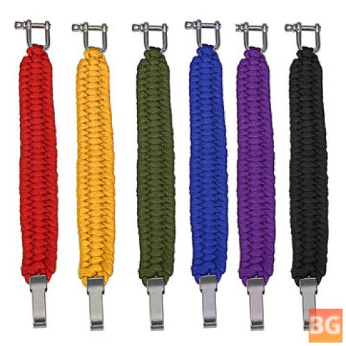 25CM Survival Paracord Bracelet with Rescue Umbrella and Rope