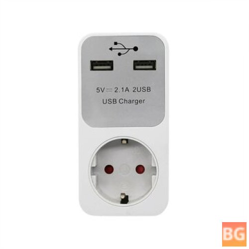 Dual USB EU Plug Power Adapter