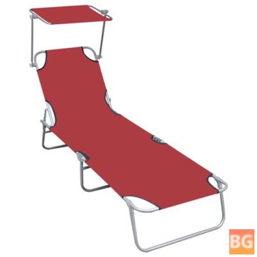 Sun Lounger - Canopy Red