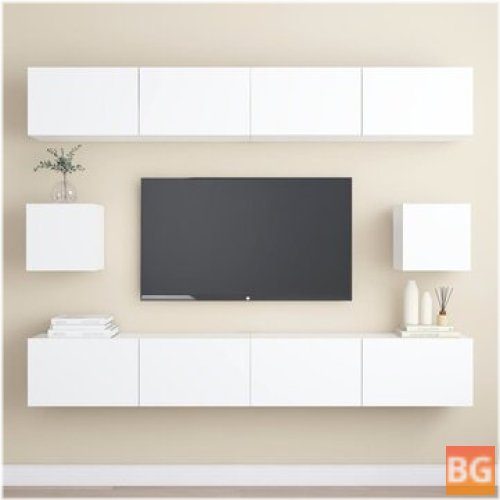 TV Cabinet Set - White