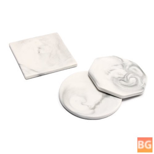 Cup Mat with 3 Patterns - Marble