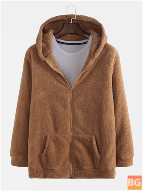 Men's New Explosion models Hooded Fur Coat