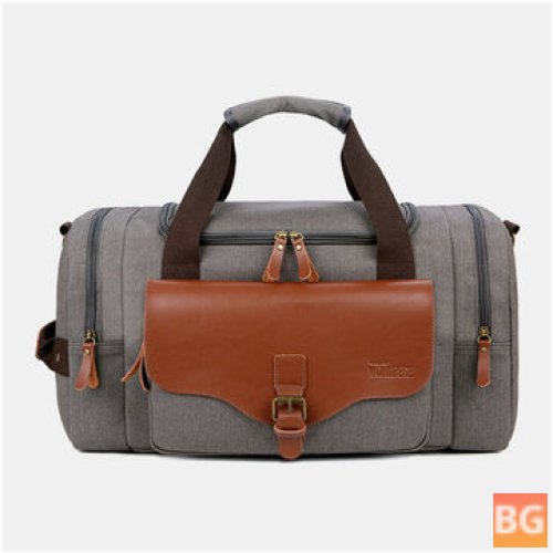 Canvas Fitness Bag for Men - Large Capacity
